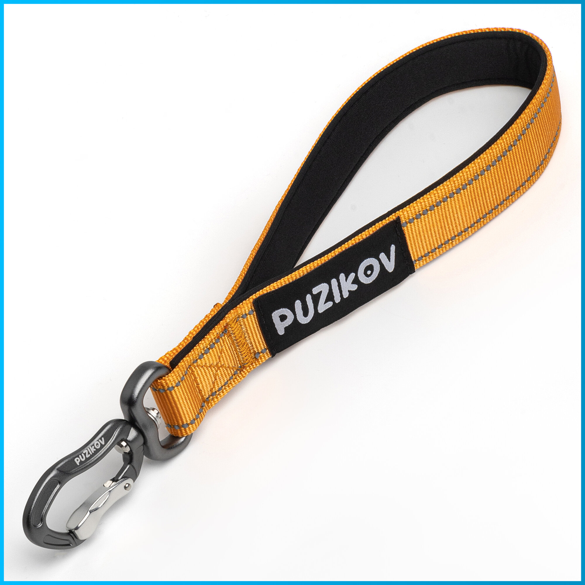 Поводок для собак короткий для средних и крупных пород PUZIKOV / пузиков