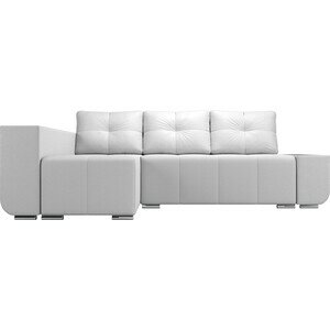 фото Угловой диван АртМебель Амадэус Люкс экокожа бежевый левый угол