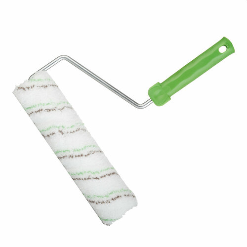 Валик микрофибра 250 мм стержень 8 мм d45 мм ворс 11 мм для водной основы с ручкой Wenzo Verona 1794₽