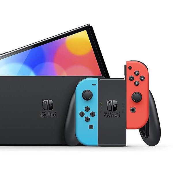 Прошитый Nintendo Switch Oled neon 256gb 50игр