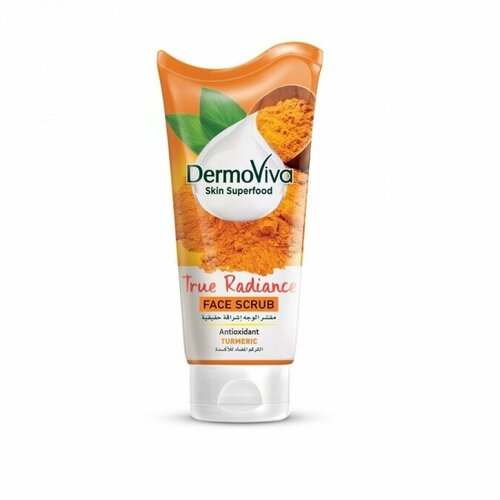 DermoViva TRUE RADIANCE Face Scrub TURMERIC Dabur истинное сияние скраб для лица с куркумой - антиоксидант Дабур 150 мл 991₽