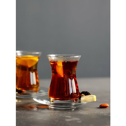 фото Pasabahce tea&coffee набор стаканов для чая с блюдцем, 160 мл 6 шт