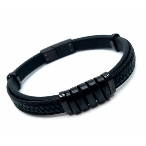 Браслет Anikom, размер 21.5 см, черный