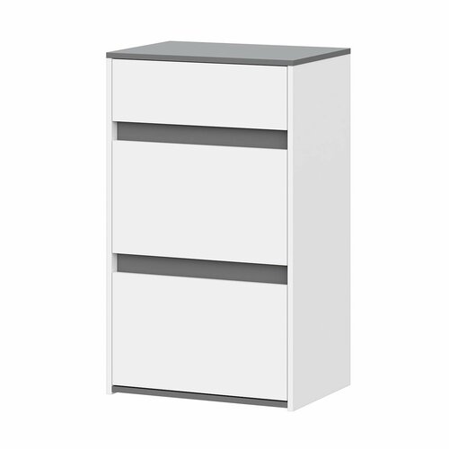 Комод Линда-3 от Астрид-Мебель размер 59х43х100 см цвет БелыйГрафит 5820₽