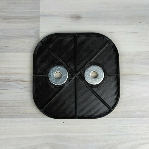 Пластина усиления для усиления кофра при установке крепления экспедиционной канистры, 130 мм, 3D-печать, пластик, черный