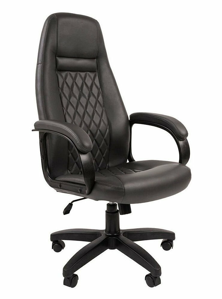 Офисное кресло, кресло руководителя CHAIRMAN 950 LT, экокожа, серый