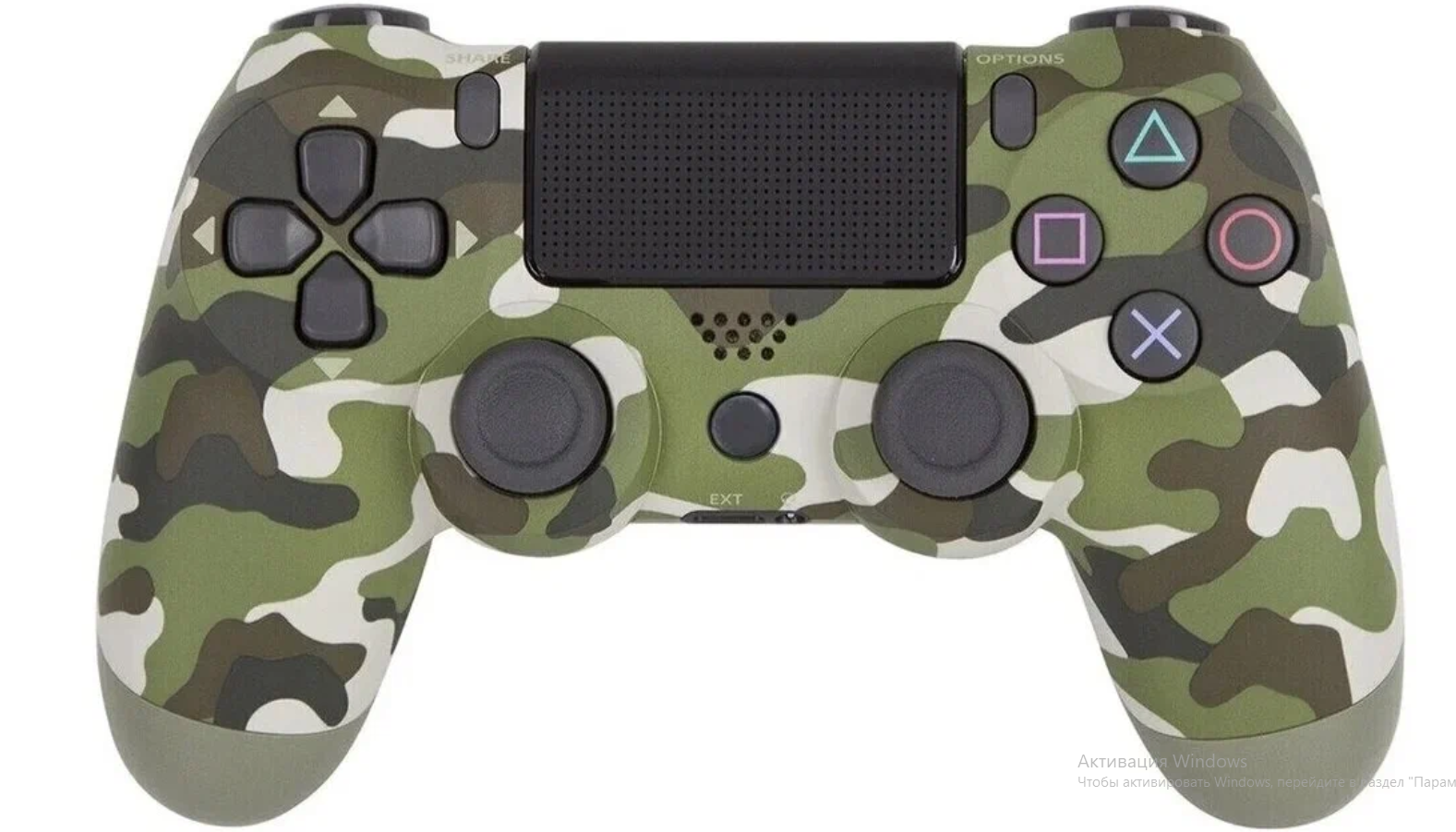 Беспроводной геймпад для PlayStation 4 зеленый хаки