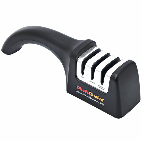 Механическая точилка для азиатских и европейских ножей Diamond Hone, 20 см, черный, серия Manual Sharpeners, Chef’s Choice, CC4633