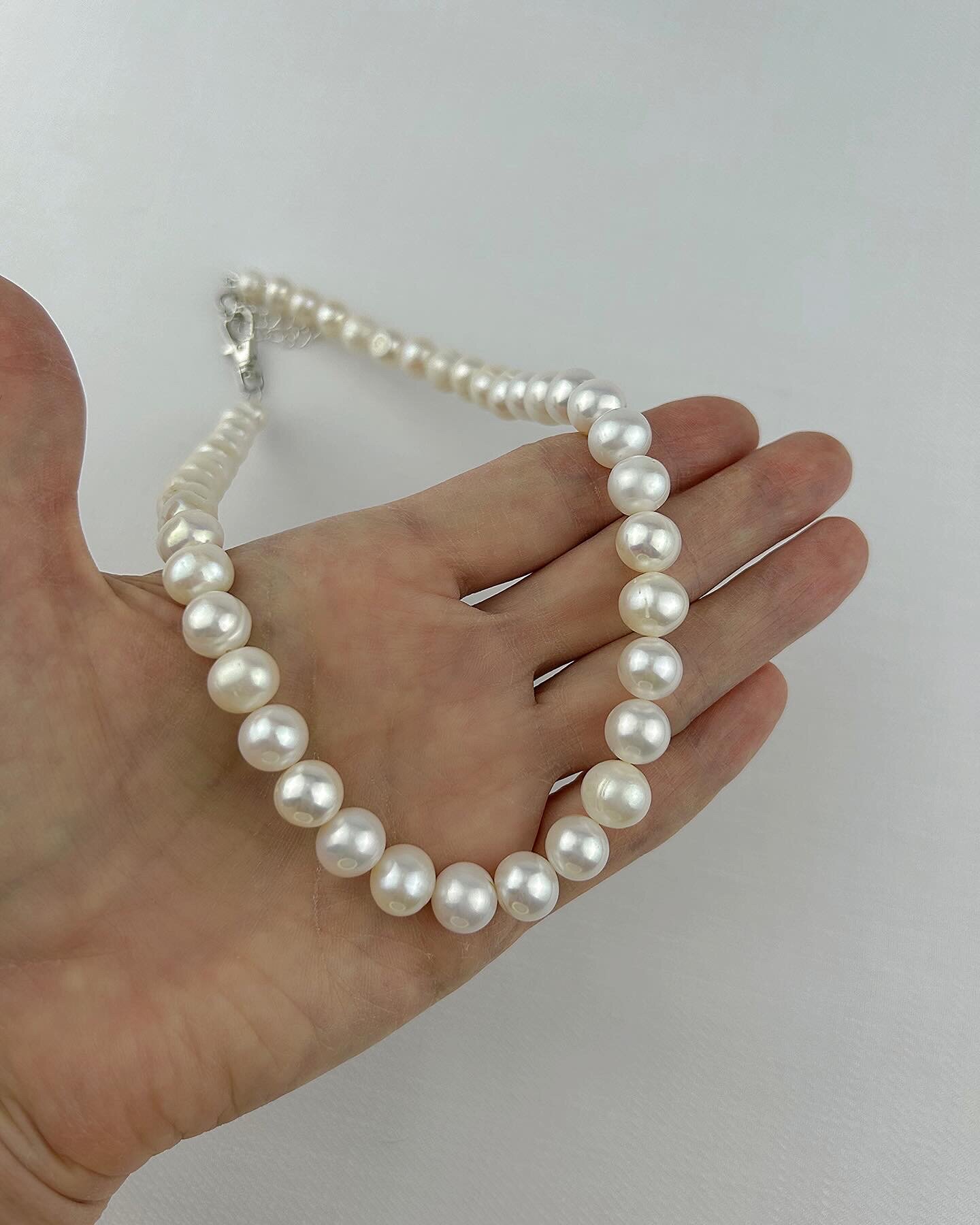 Колье Silver Moda, жемчуг культивированный, жемчуг пресноводный, длина 45 см, white — фото 1