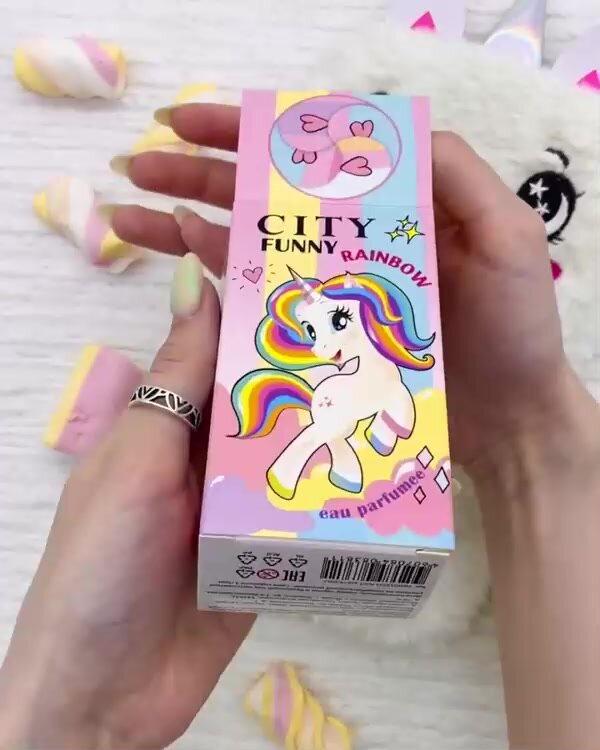 City Funny Rainbow, Сити Фани Рэйнбоу, для девочек, душистая вода, арбуз, дыня, ваниль, фруктовый, — фото 1