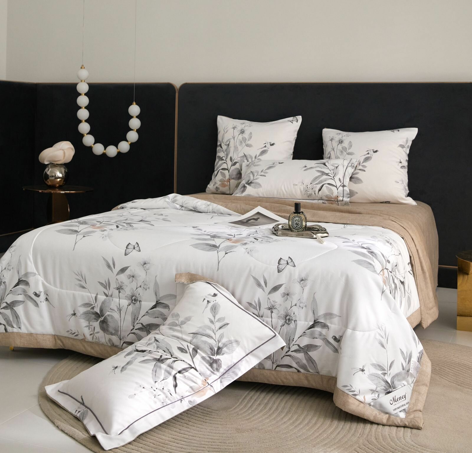 Постельное белье 2 спальное с одеялом Сатин Mency MEN-8 — фото 1