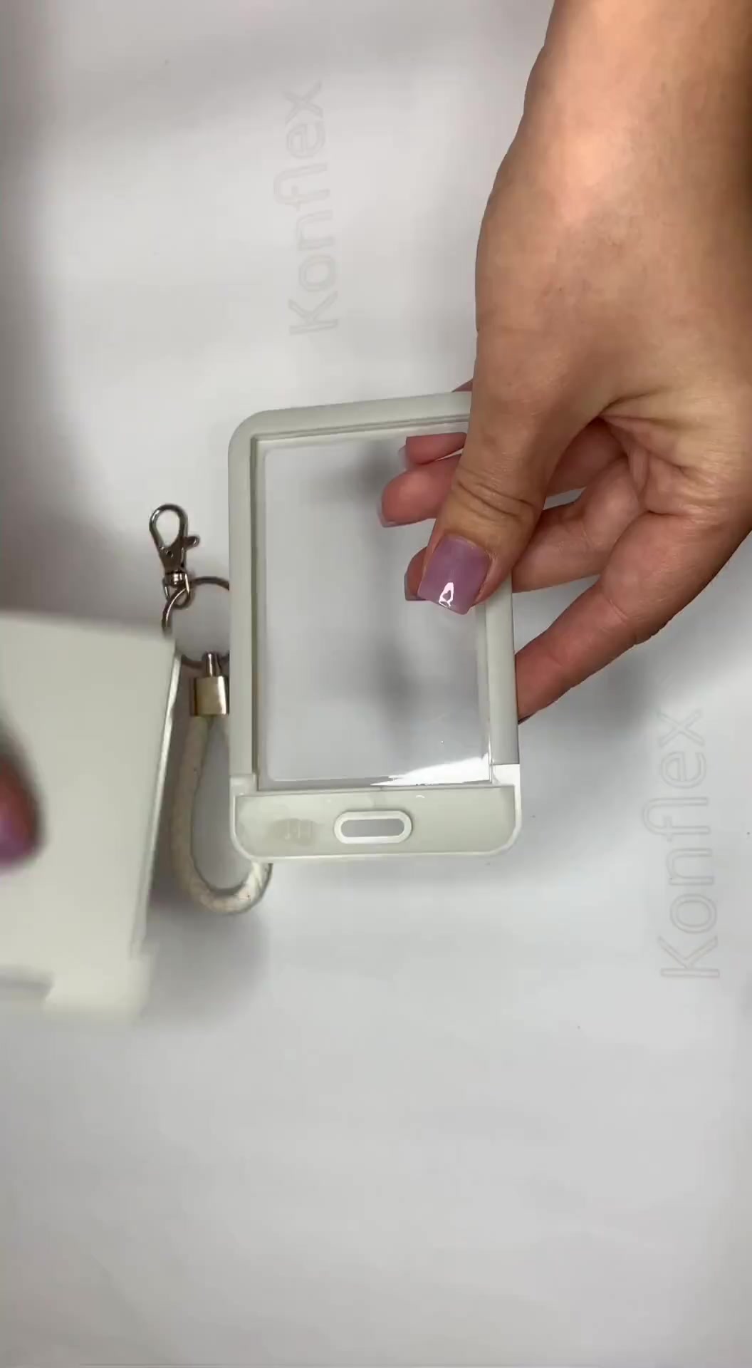 Картхолдер , фактура глянцевая, серый — фото 1