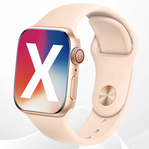 Умные смарт часы Time Trend Watch 10 серия цвета золотой титан для андроид и iphone 430000₽