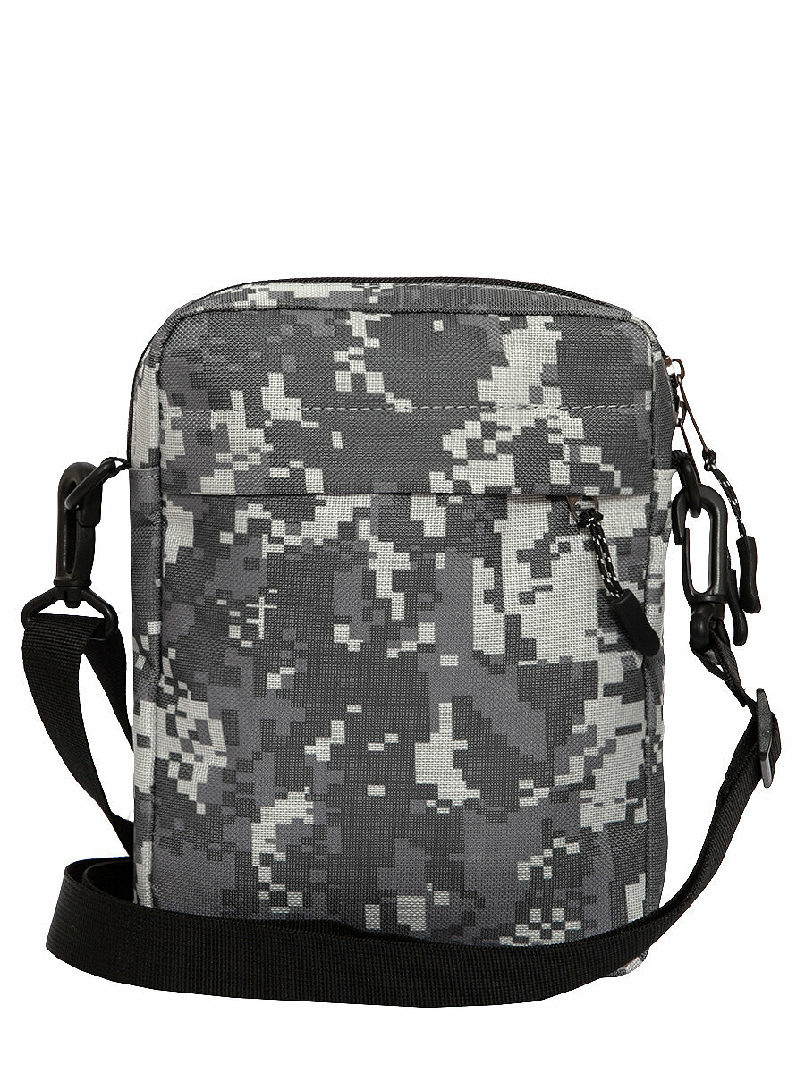 Сумка барсетка FORTE, фактура гладкая, серый — фото 1