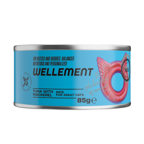 "Wellement" с тунцом и макрелью паштет для взрослых кошек 85гр