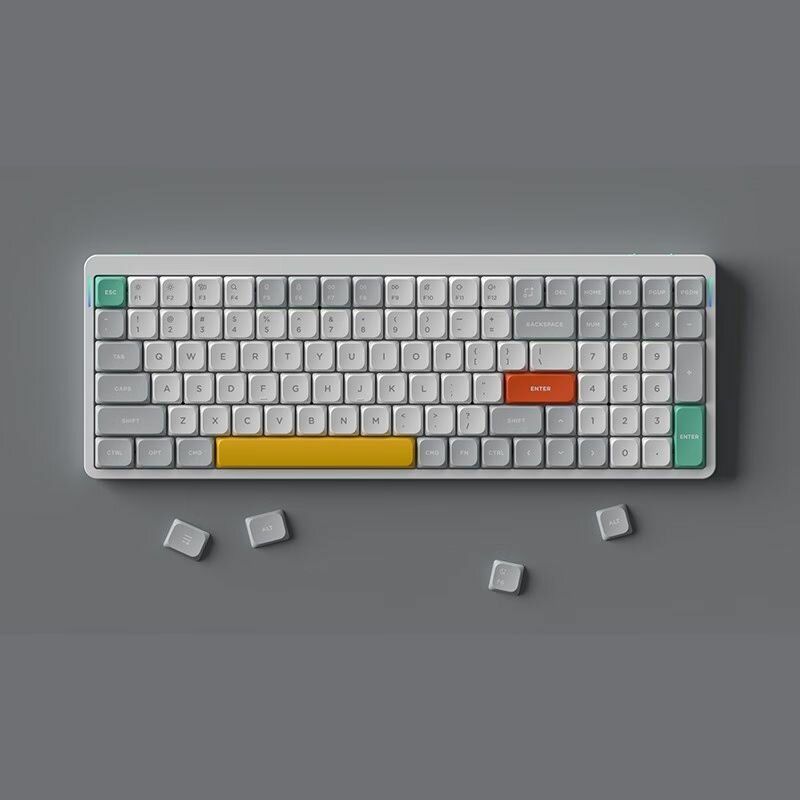 Клавиатура беспроводная механическая Nuphy AIR96, low profile gateron 2.0, Daisy Switch, Bluetooth, RGB подсветка, 4000мАч, Белый AIR96-W-22 - фото №5