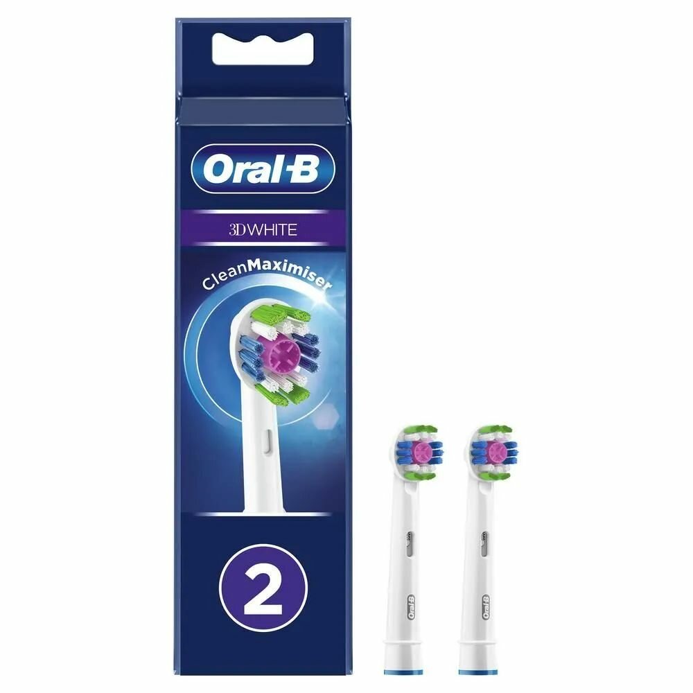 Насадки для зубной щетки Oral-B 3D White EB18-2RB, 2 шт.