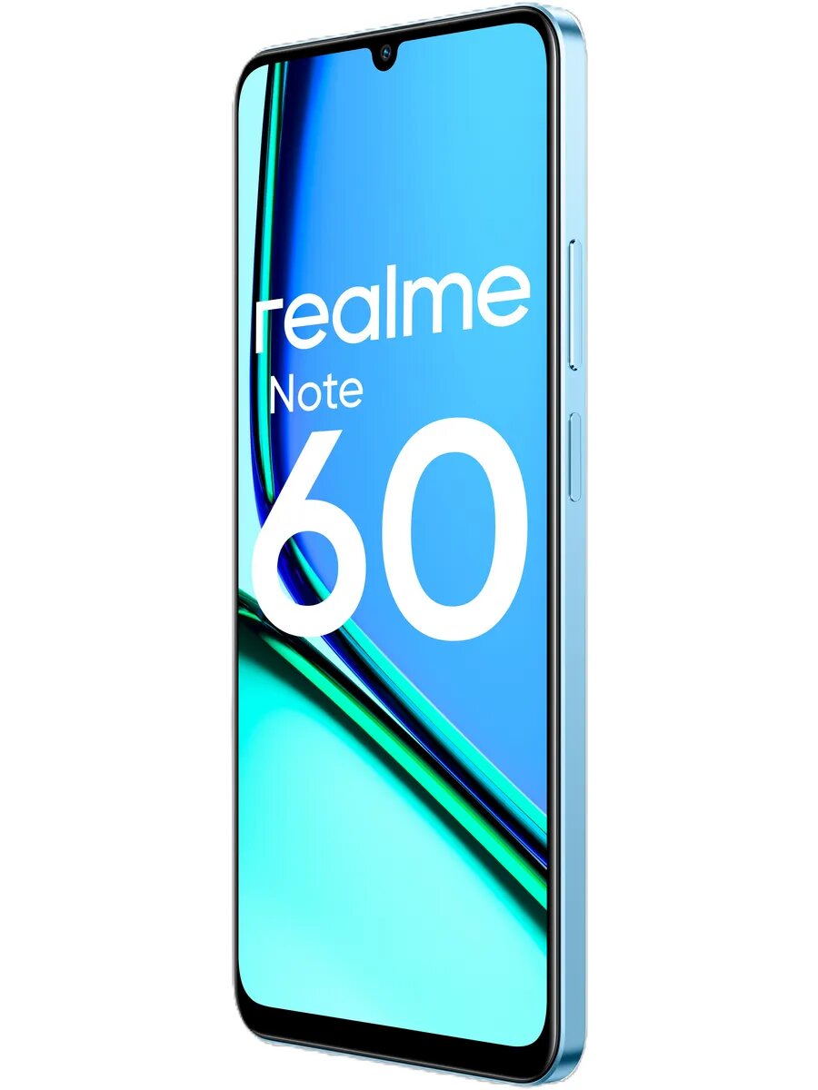 Смартфон Realme Note 60 RMX3933 128Gb 4Gb голубой 3G 4G 2Sim 6.74" IPS 720x1600 And14 32Mpix 802.11 — фото 1
