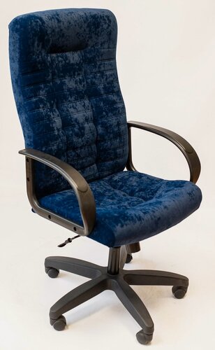 Изображение товара Компьютерное кресло StylChairs Атлант Ультра офисное, обивка велюр, цвет тёмно-синий