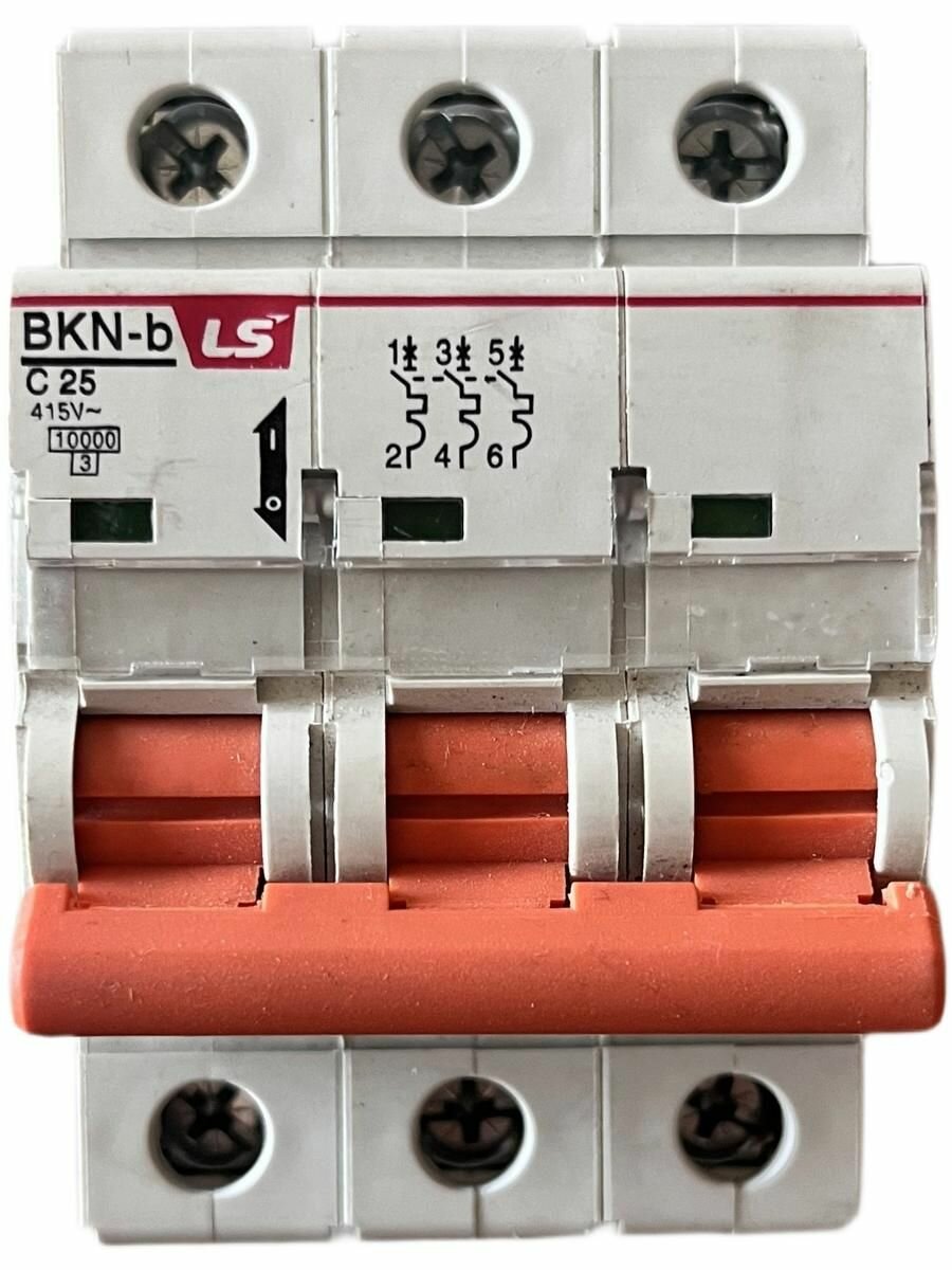 Выключатель автоматический BKN-b LS Electric C25A 3P 10kA Арт: 061302228B.