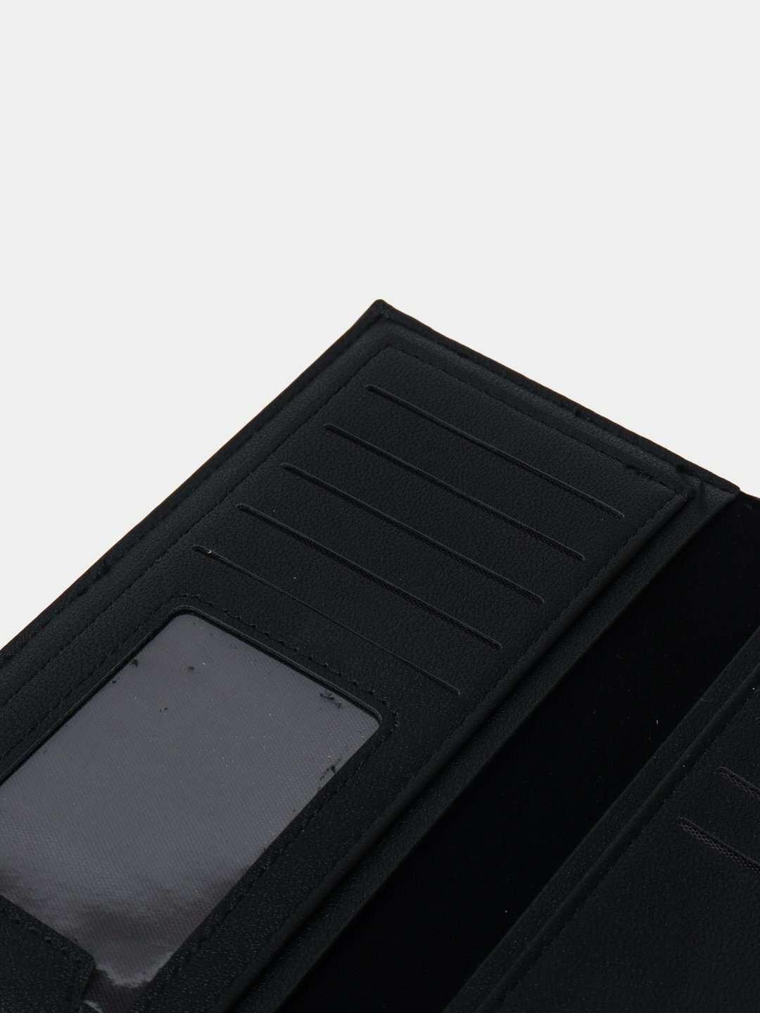Портмоне, фактура гладкая, черный, гладкий — фото 1