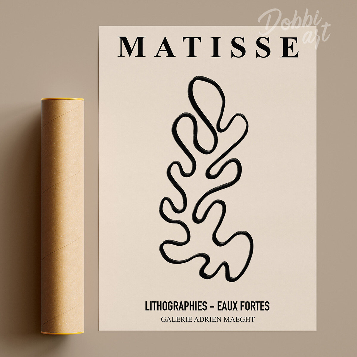 Постер Матисс 60х80 см без рамы/ Абстракция минимализм/ Винтажный плакат/ Репродукция Анри Матисс/ Стильный современный постер/ Эстетичный бежевый постер/ Абстрактный постер плакат/ Минималистичный постер для интерьера/ Декор на стену/ Постер для дома оф