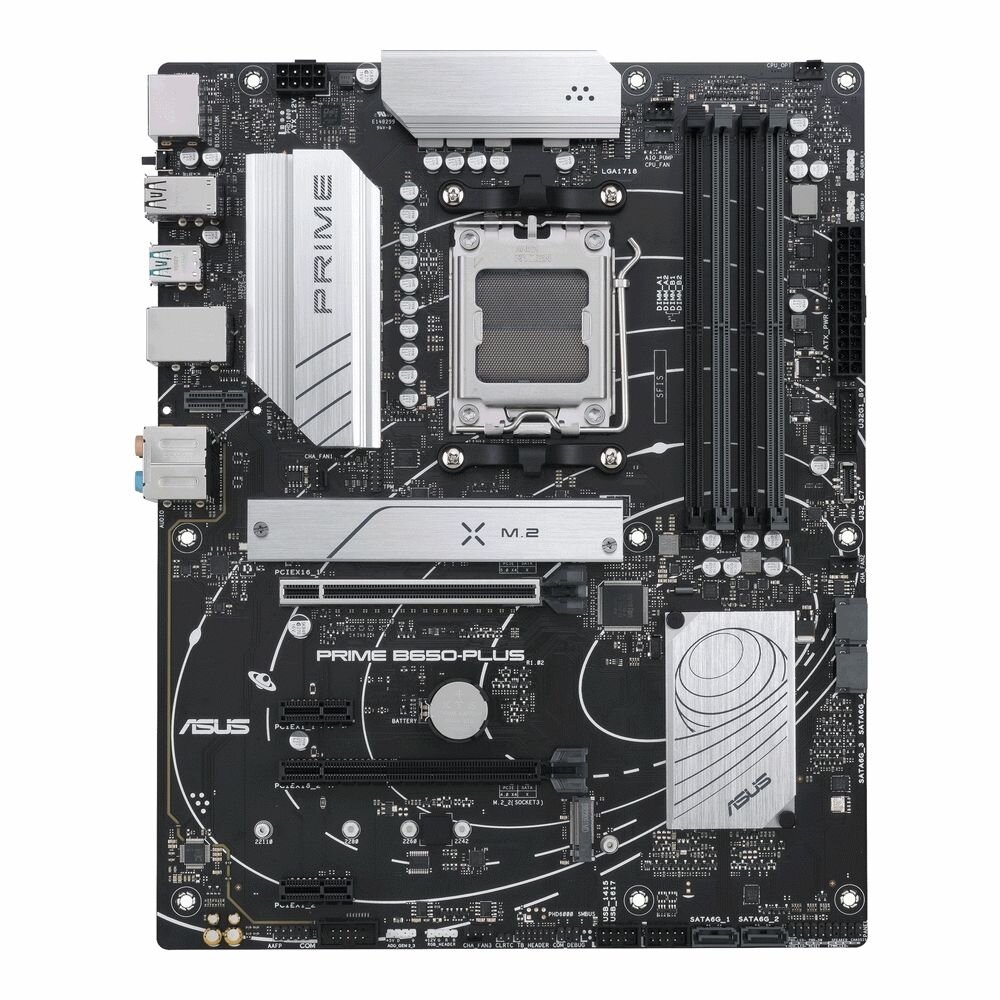 Материнская плата ASUS PRIME B650-PLUS /AM5, B650, USB 3.2 GEN 2, AURA, MB (90MB1BS0-M0EAY0) (923381)