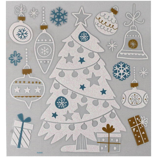 Новогодние наклейки Праздничная Елочка 38*31 см Peha JC-20885