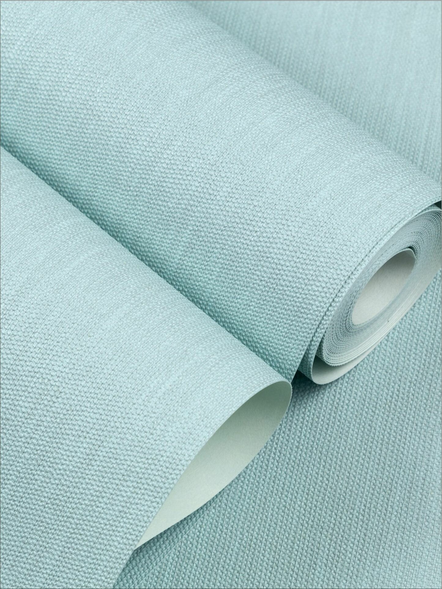 Обои лен голубой пастельный флизелиновые метровые в зал гостиную детскую кухню 1.06 м на 10.05 м прокрашенные в массе