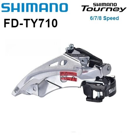 SHIMANO TOURNEY TY FD-TY710 передний переключатель 6/7/8 скоростей — фото 1