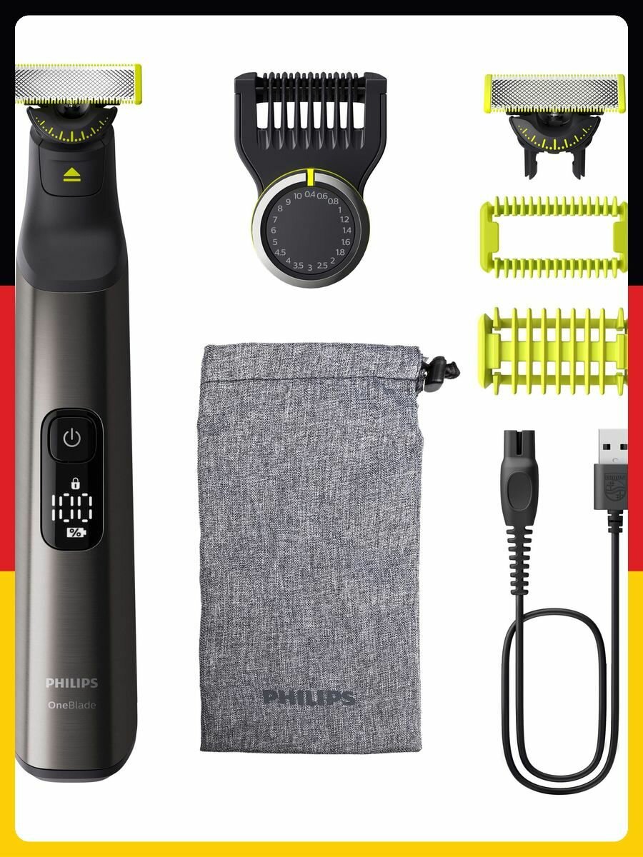 Триммер для бороды и усов Philips OneBlade Pro 360 for face and body QP6552/30