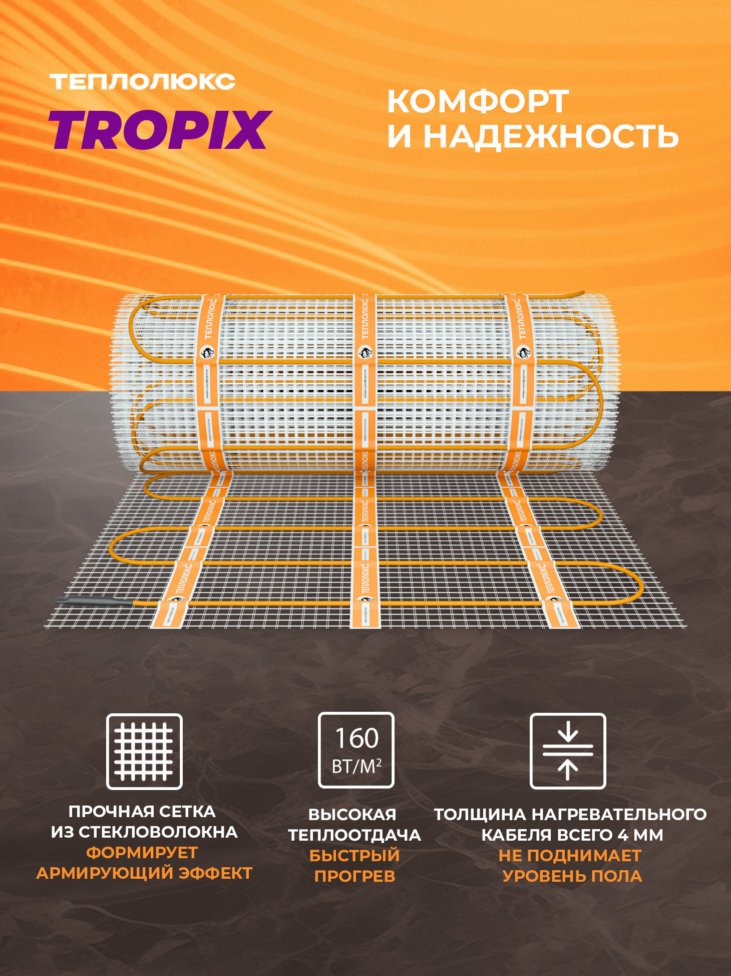 Теплый пол ТЕПЛОЛЮКС - фото №2