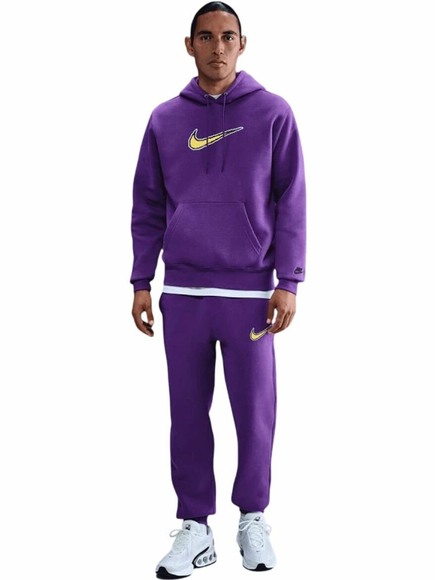 Худи спортивное NIKE M Nk Club Bb Hdy Neo Varsity, размер 2XL, , фиолетовый