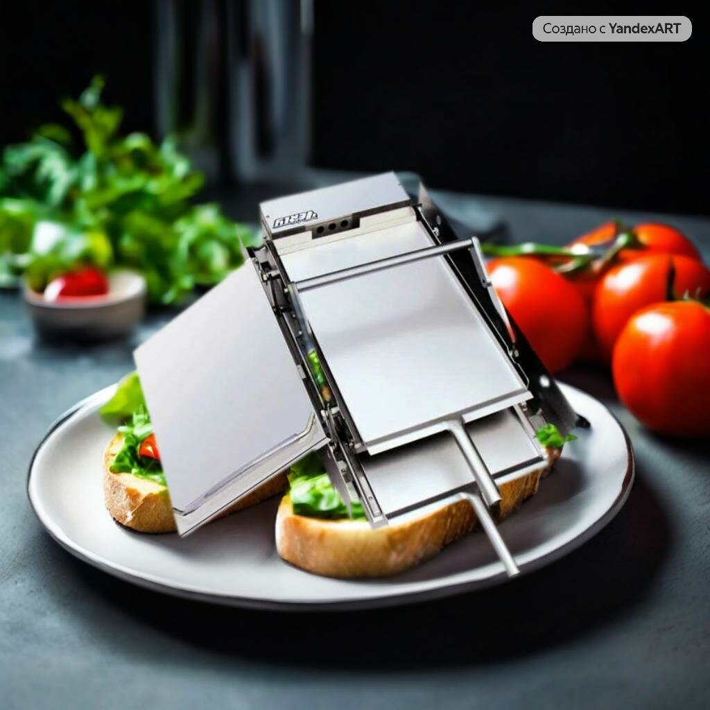 Тостер HB-05, мощность 2000 Вт, серебристый, металлический корпус — фото 1