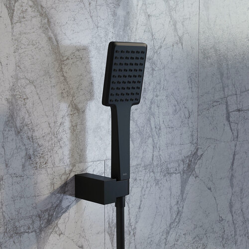 Изображение товара Лейка для душа IDDIS Слайд (Slide) SLI1F0Bi18 черная матовая 1 режим прямоугольная