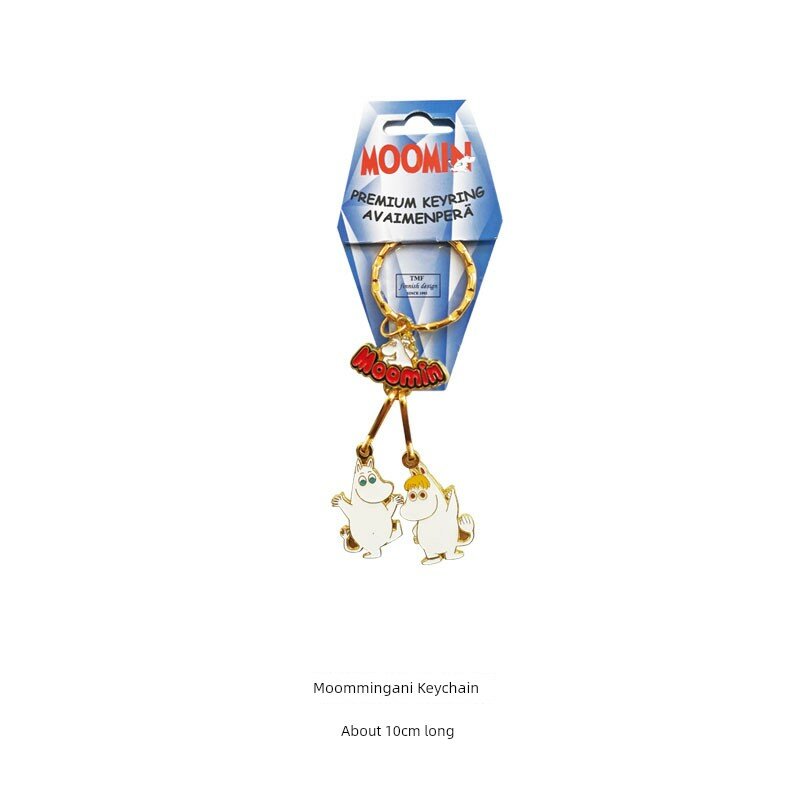 Ключен Moomin Gnome в белом цвете для декора сумок и рюкзаков