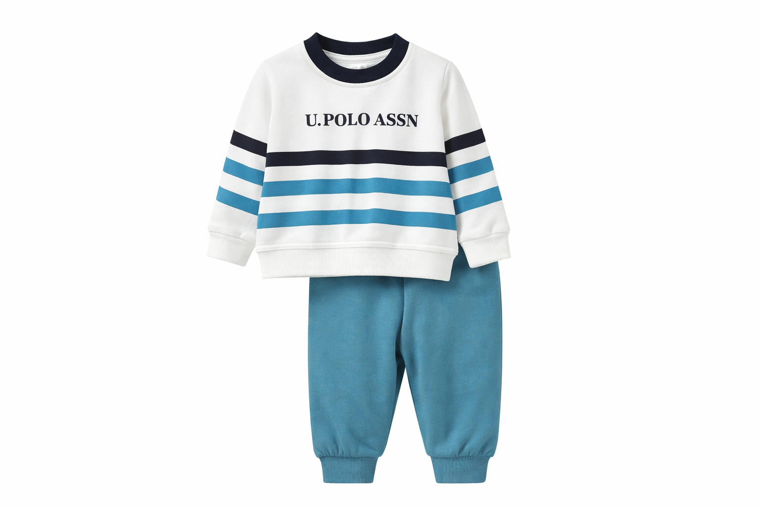 Комплект одежды , размер 73, бирюза/темно-синий — фото 1