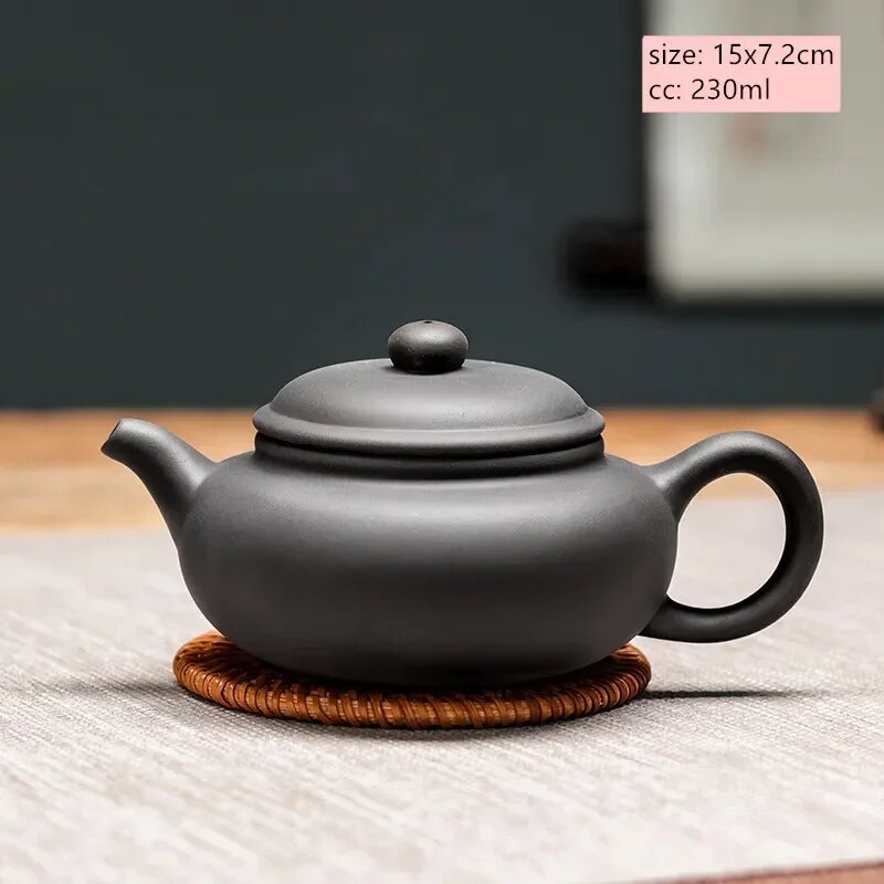 Ручной фиолетовый глиняный чайник JINGDE TEA SET 201-300 мл A2