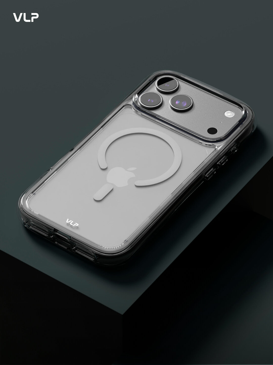 Чехол защитный VLP Bubble Case с MagSafe для iPhone 17 ProMax, белый — фото 1