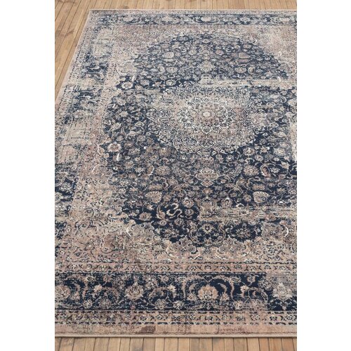 Ковер на пол 1,6 на 2,3 м в спальню, гостиную, синий Hunnu 6C2987-058