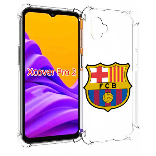 Чехол MyPads ФК FCB Барселона для Samsung Galaxy Xcover Pro 2 задняя-панель-накладка-бампер