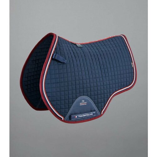 фото Вальтрап для лошади из хлопка close contact cotton dressage saddle pad (темно-синий) нет бренда