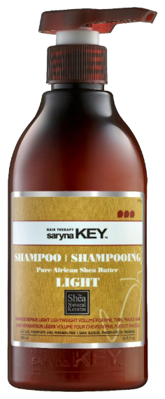 Saryna Key (Сарина Кей) Damage Repair Pure African Shea Butter Treatment Shampoo / Восстанавливающий шампунь с Африканским маслом Ши для сухих и повреждённых волос, 500 мл