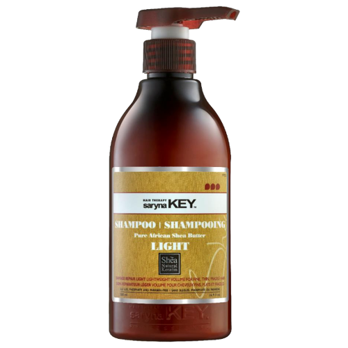 Saryna Key (Сарина Кей) Damage Repair Pure African Shea Butter Treatment Shampoo / Восстанавливающий шампунь с Африканским маслом Ши для сухих и повреждённых волос, 500 мл восстанавливающий шампунь с африканским маслом ши для тонких волос damage repair light pure african shea butter shampoo шампунь 300мл