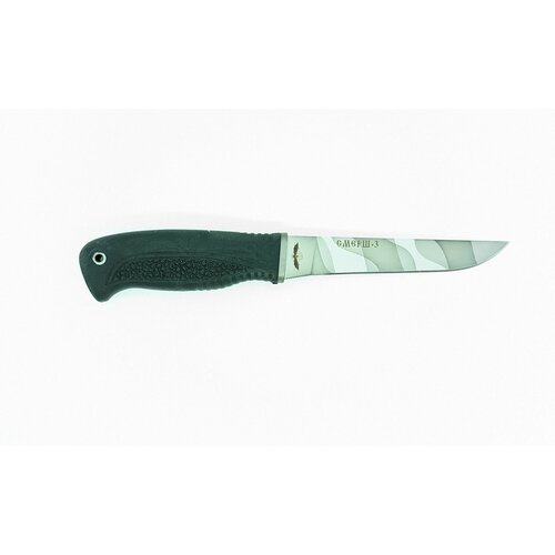 Нож туристический Смерш-3, Мелита-К (6мм) термоэластопласт (резина), камуфляжное камуфляжное термоэластопласт (резина)