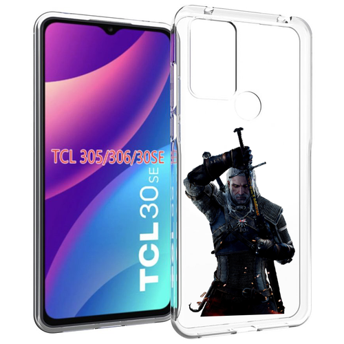 Чехол MyPads The-Witcher-3-Ведьмак для TCL 30SE / TCL 305 / TCL 306 / TCL 30E задняя-панель-накладка-бампер чехол mypads ведьмак 2 для tcl 30se tcl 305 tcl 306 tcl 30e задняя панель накладка бампер