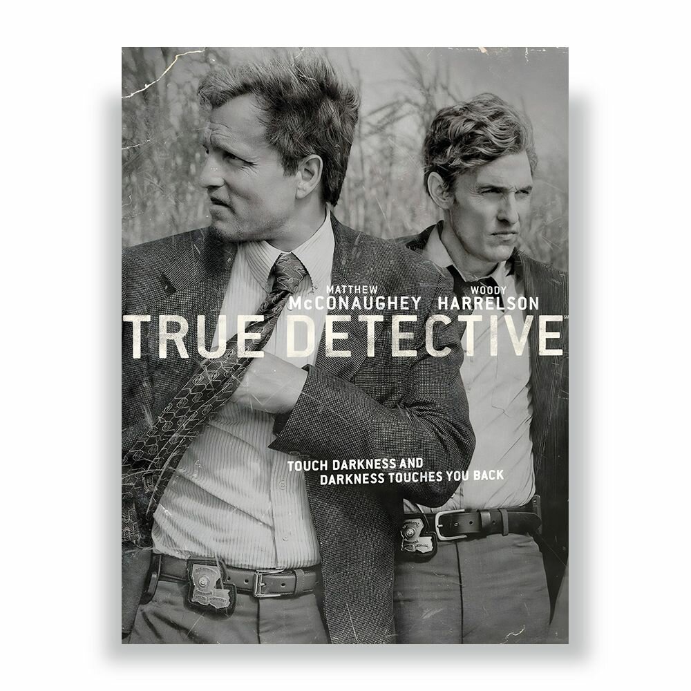 Постер, кинопостер "Настоящий детектив- True Detective", 30 см х 40 см