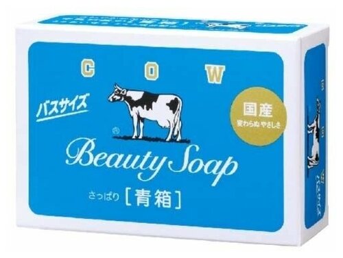 Cow Молочное освежающее туалетное мыло с прохладным ароматом жасмина Beauty soap 130 г