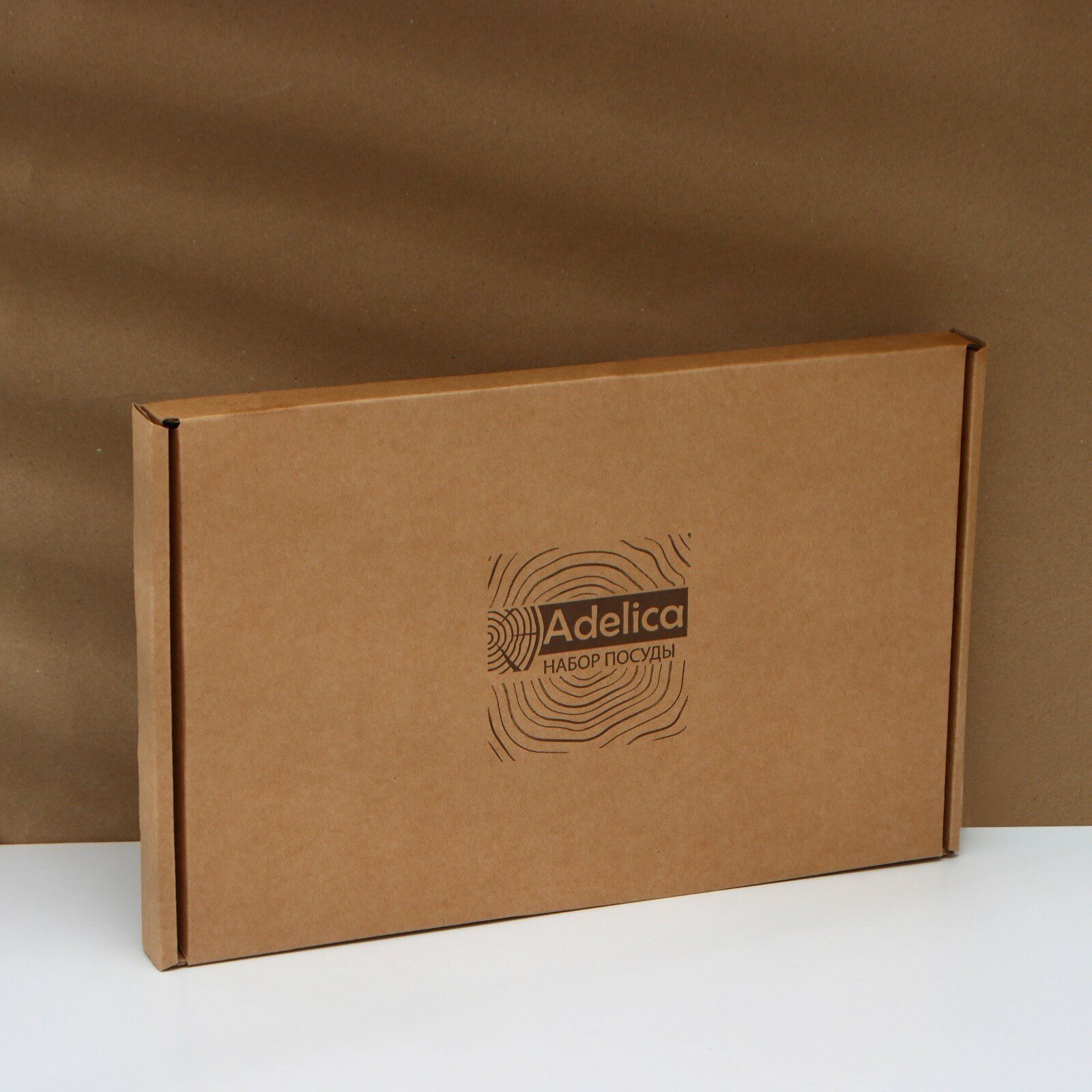 Доска разделочная Adelica, 34(+-1 см)×18×1,8 см, береза, в подарочной коробке - фотография № 2