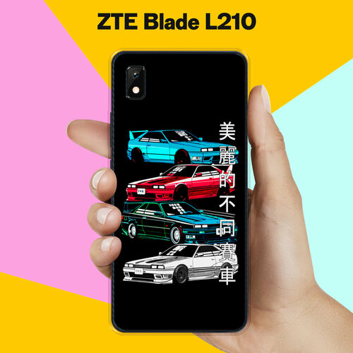 Силиконовый чехол на ZTE Blade L210 Машины / для ЗТЕ Блейд Л210